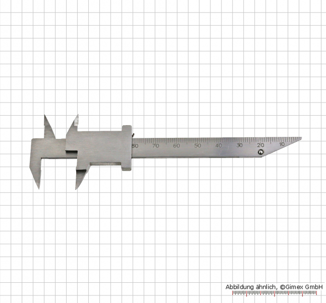 small vernier caliper for dental technician 80 x 0.1 mm