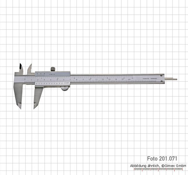 Vernier calipers TOP, 300x0,05 mm, screw