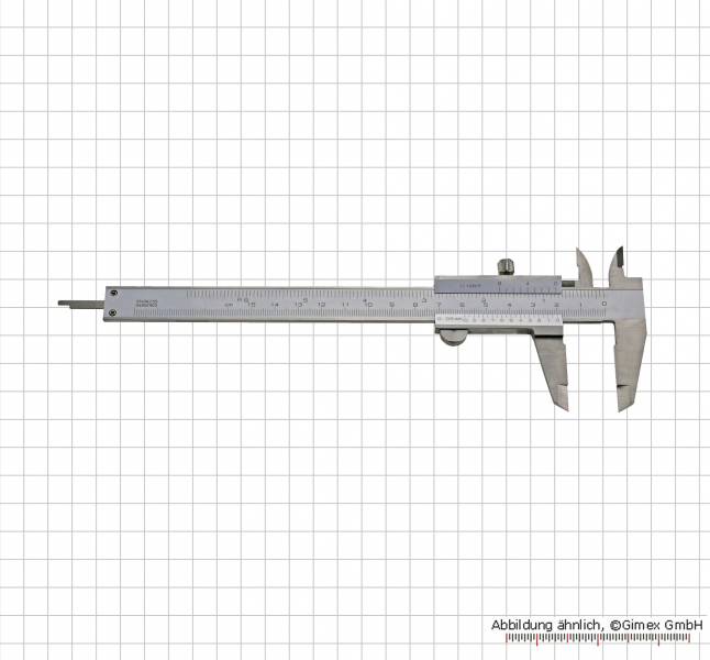 Vernier calipers for LEFT HAND, 150 mm, screw