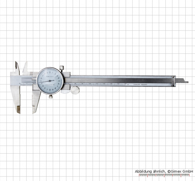 Dial caliper, 150 x 0,02 mm