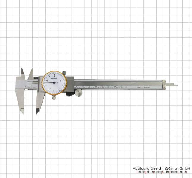 Dial caliper, 150 x 0.05 mm