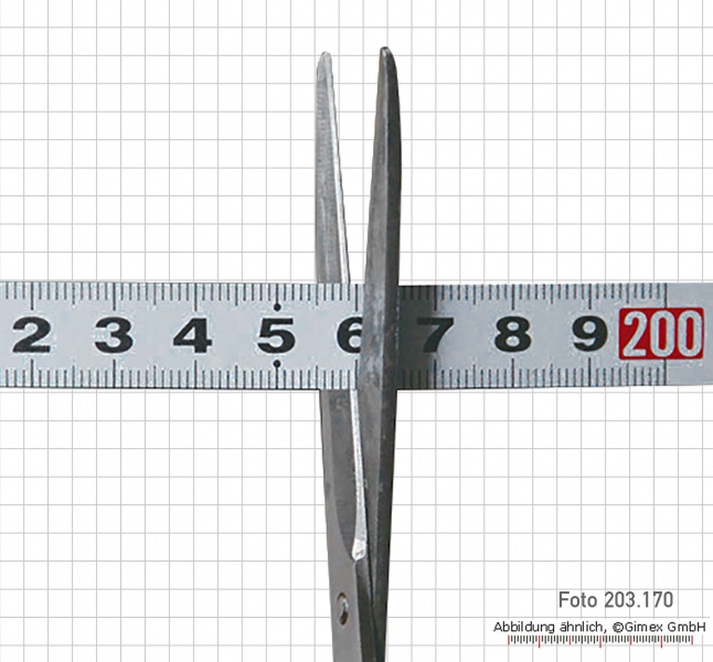 Scale measuring tape, 2 m, EG class  II, self adhesive glue