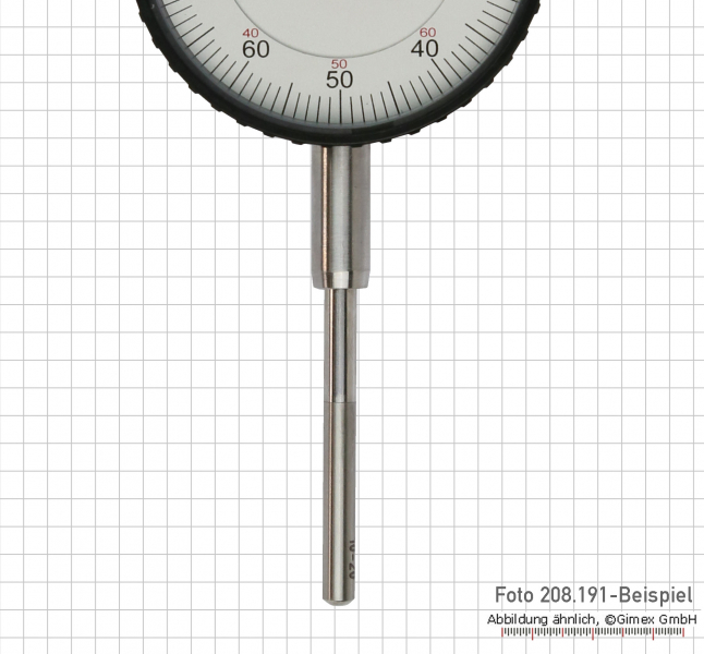 Messeinsatz für Messuhr, runde Messfläche, 16 mm lang