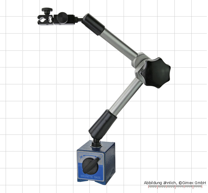 Messzeuge, Messschieber, Mikrometer, Messuhren - Magnet-Messstativ mit  Zentralklemmung, mechanisch, 80 kg M10, 430 mm
