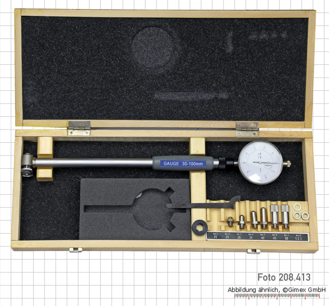 Internal measuring instrument, 30 - 100 mm, depth 250 mm