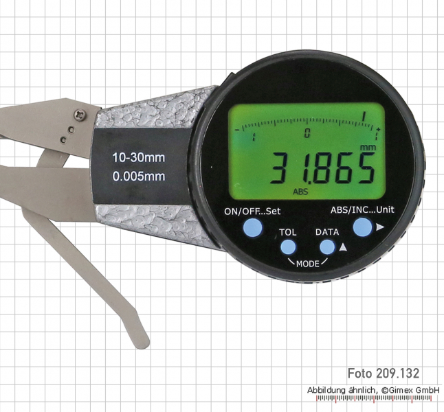 Digital caliper gauge for inside measurements,  5 - 15 mm