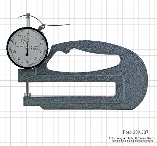 Thickness gauge, flat, 10 x 120 mm