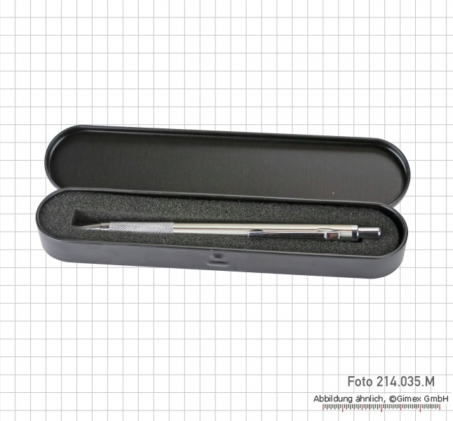 Carbide-tipped scribers, 150 mm with metal case and 10 scriber