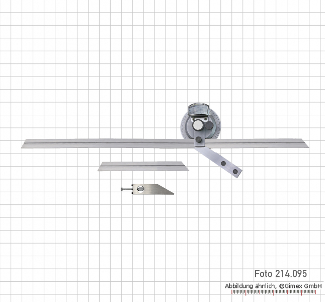 Universal bevel protractors, with magnifier, TOP, 150/200/300 mm