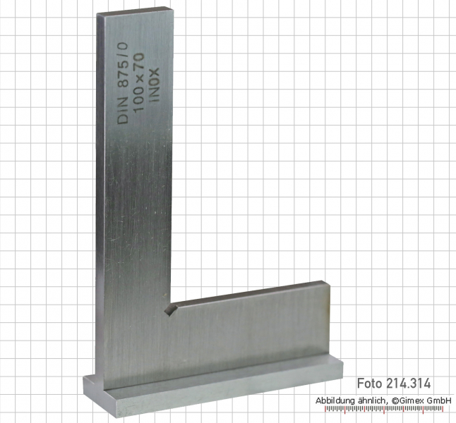 Control squares, INOX, with back, 150 x 100 mm