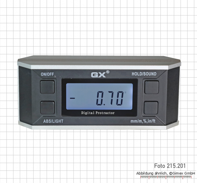 Digital level, 4 x 90°, 158 mm length