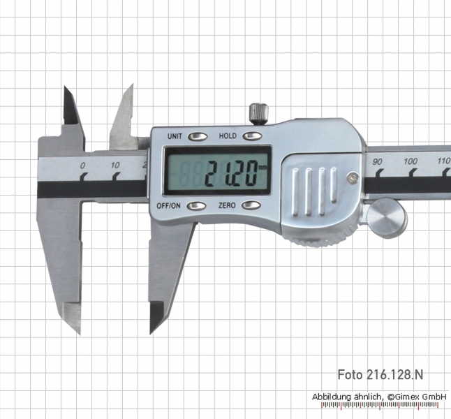 Digital caliper, 150 mm (round bar)