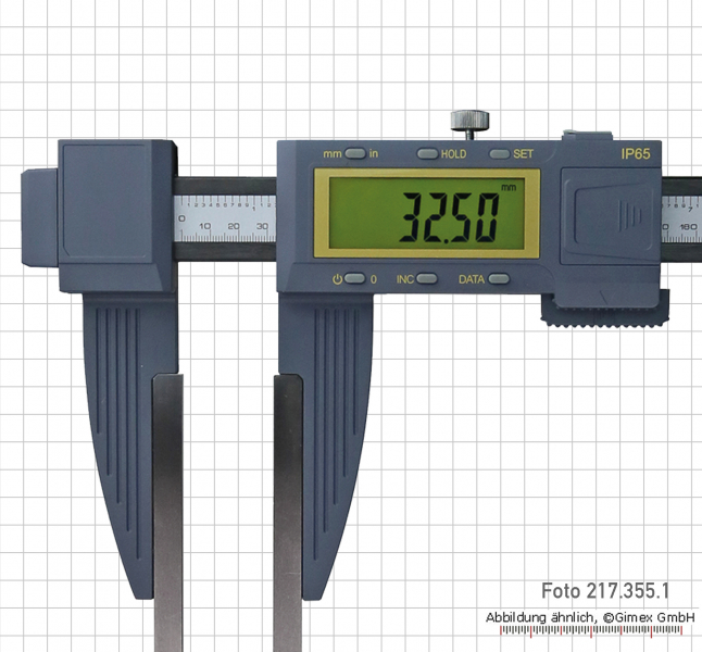 Digital control caliper, made of carbon fibre, 2000 x 200 mm, IP 65