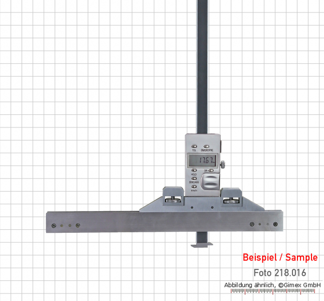 Extension base for digital depth caliper with changeable measuring points 300 mm