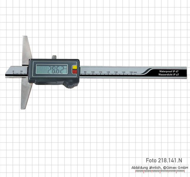 Digital poket calipers with carbide mf, IP 67, Sylvac,  150 mm