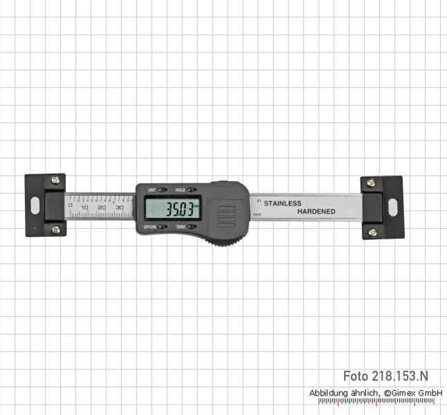 Digital scale unit 3V, horizontal,  200 mm