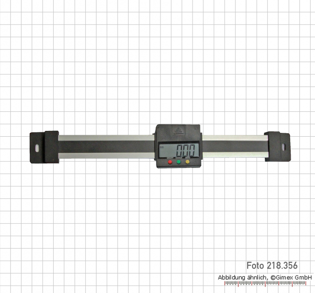Digital scale unit, horizontal,  1000 mm, aluminium profil