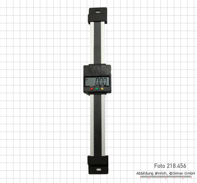Digital scale unit, vertical, 600 mm, aluminium profil