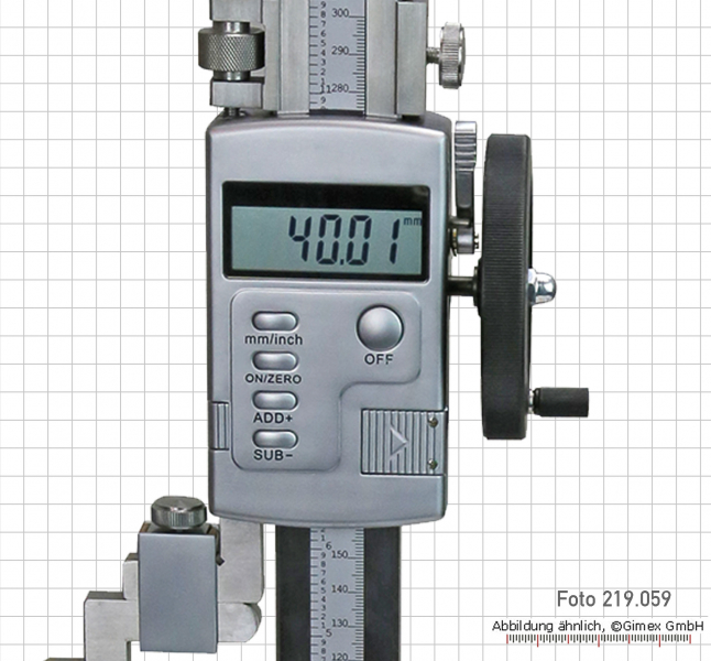 Digital-Höhenmess- und Anreißgerät mit Messplatte , 300 mm