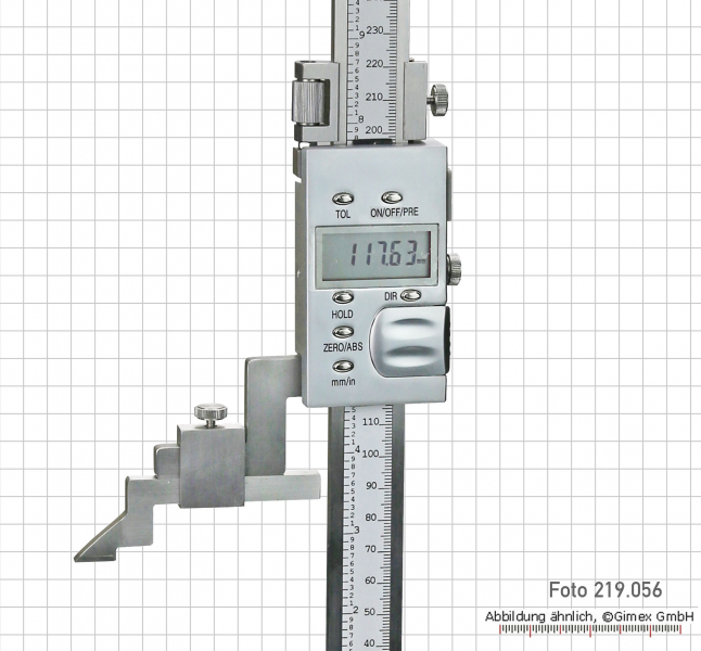 Digital height and marking gauges, 200 mm