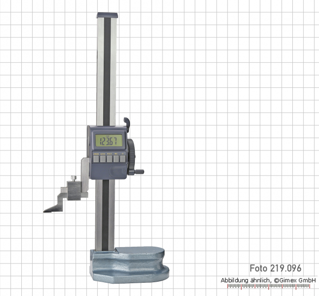 Digital height gauge, 600 mm, ABS system, with driving wheel