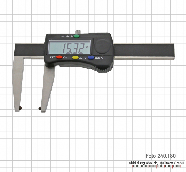 Dig. Caliper for brake-discs, 0-50 mm