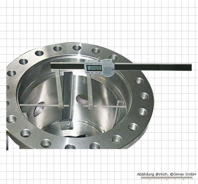 Digital universal caliper 500 x 150 mm, with hole 5 mm, without meas. tips