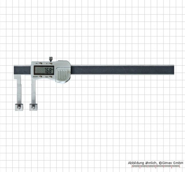 Digital universal caliper 150 x 40 mm, with hole 5 mm, without meas. tips