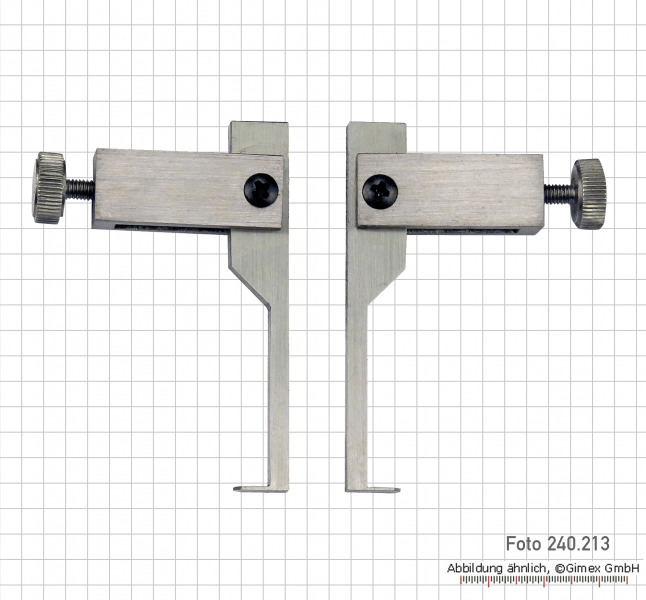 Meas. tips for dig. uni. caliper, with flat meas. faces, Typ 1-3