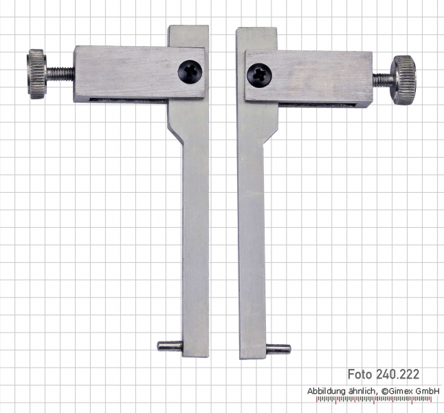 Meas. tips for dig. uni. caliper, with round meas. faces, Typ 2-