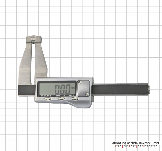 Digital caliper for sheet thickness, 50 x 50 mm