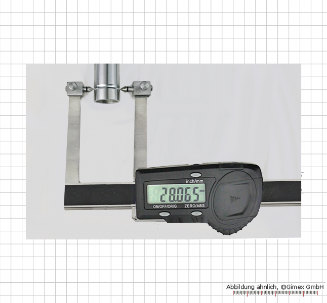 Digital gauge with exchangeable tips, 0 - 60 mm