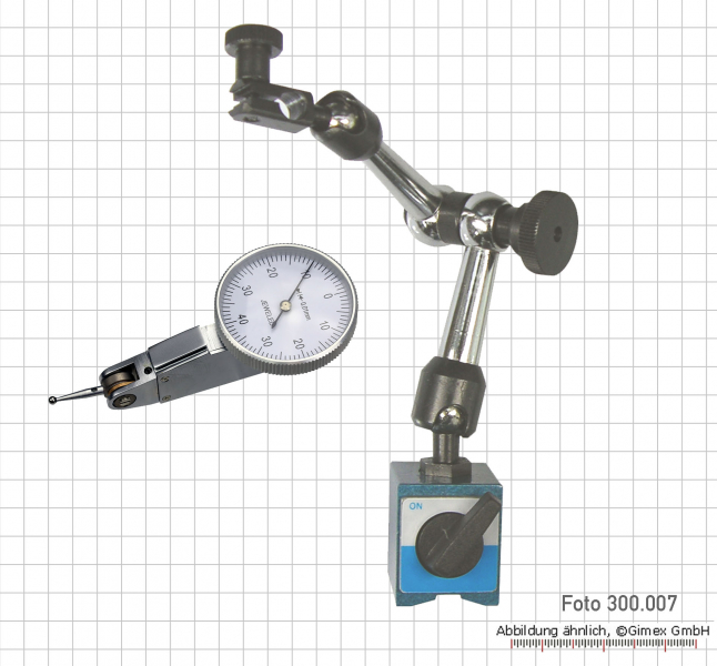 Measuring tools set, 2 pcs/set: Dial test indicator + small univ