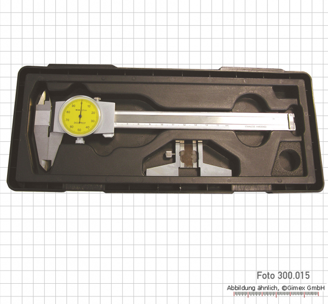 Measuring tools set, dial caliper + depth base