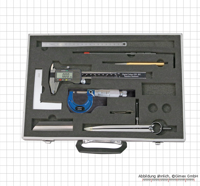 Measuring tools set, 9 pcs/set