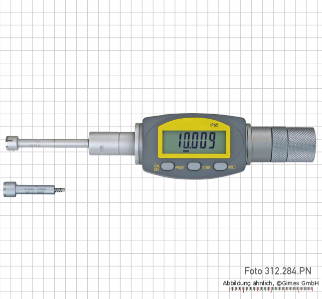 Dig. three point internal micrometer,  8 - 12 mm