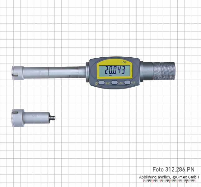 Dig. three point internal micrometer,  20 - 30 mm