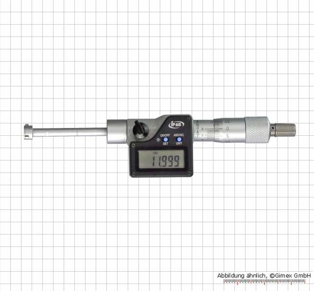 Dig. three point internal micrometer, 10 - 12 mm