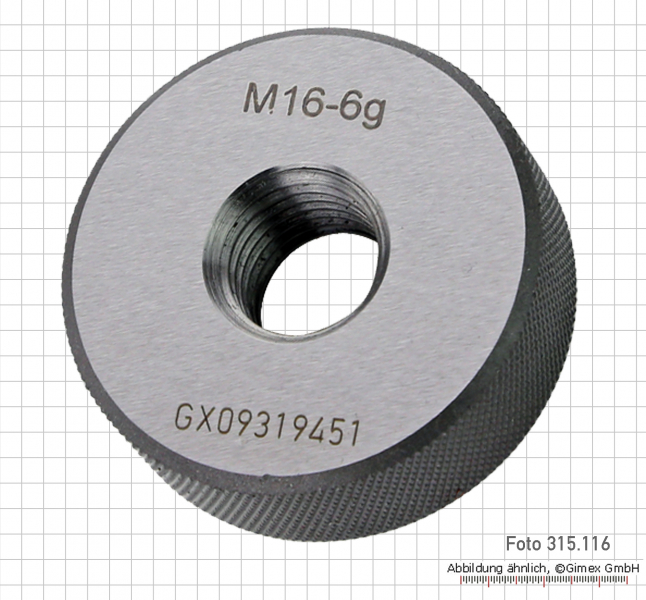 Thread ring gauges, "GO", M 60 x 5.5