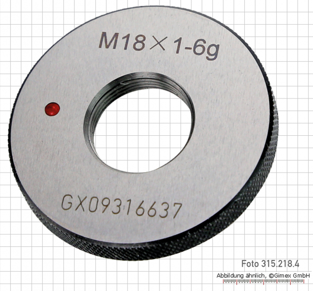 Thread ring gauges, "NO GO",  M 5 x 0.5