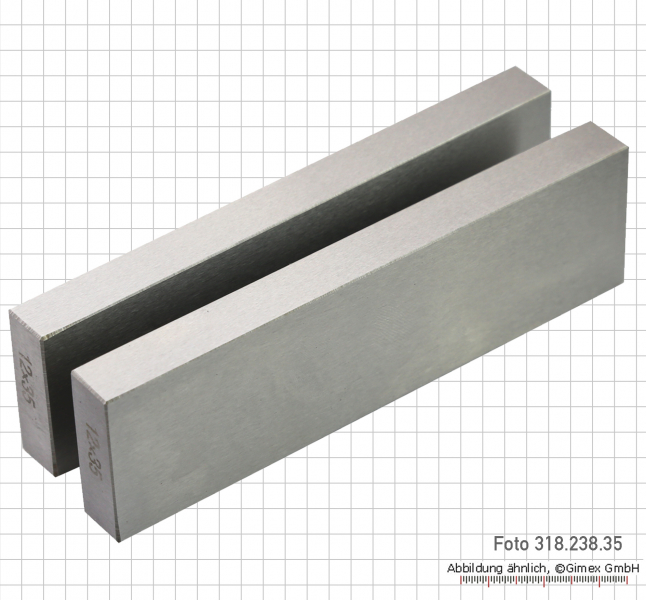 Steel parallel pair, 12 x 40 mm, length 150 mm