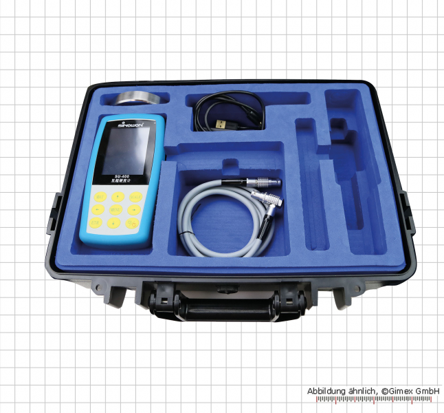 Auswertegerät für Ultraschall-Härteprüfgerät + Anschlusskabel und Ladegerät/Koffer
