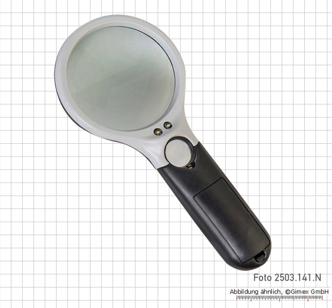 LED Magnifier, 65 mm, 4 diopter
