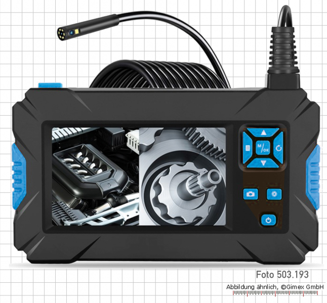 VIDEO INSPECTION ENDOSCOPE WITH 3.5” COLOUR LCD DISPLAY