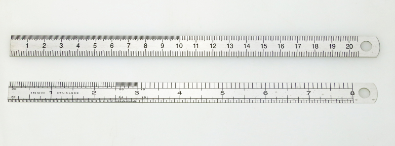 S343: Maßstab, 200 mm x 13 x 0,5 mm, 1er Packung