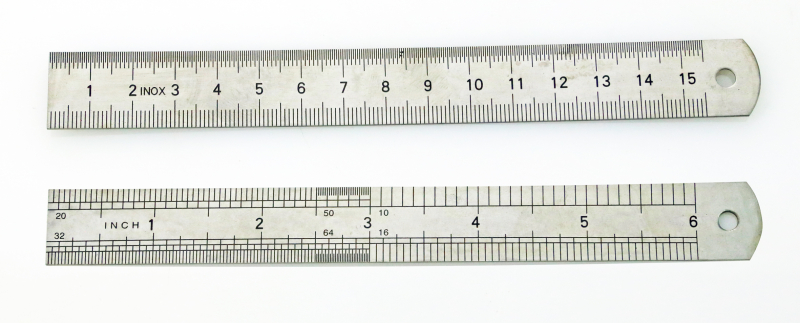 S346: Maßstab, 150 mm x 19 x 1 mm, 1er Packung