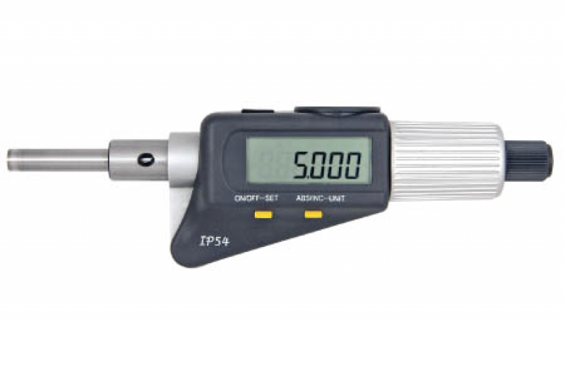 Digital micrometer head,  0 - 30 mm, double display