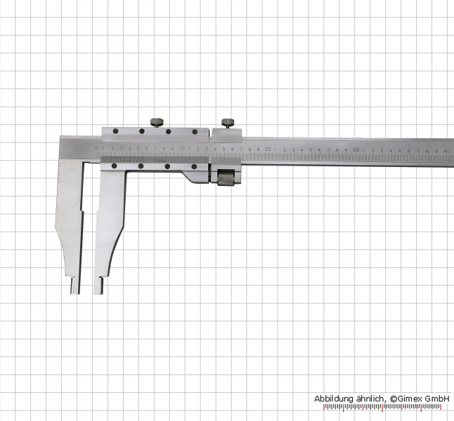 Vernier calipers, special steel, without points, 1500x200x0.05 mm