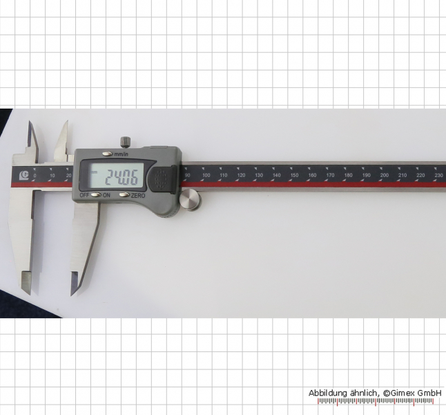 S589: Digital caliper, with roller, 300 mm