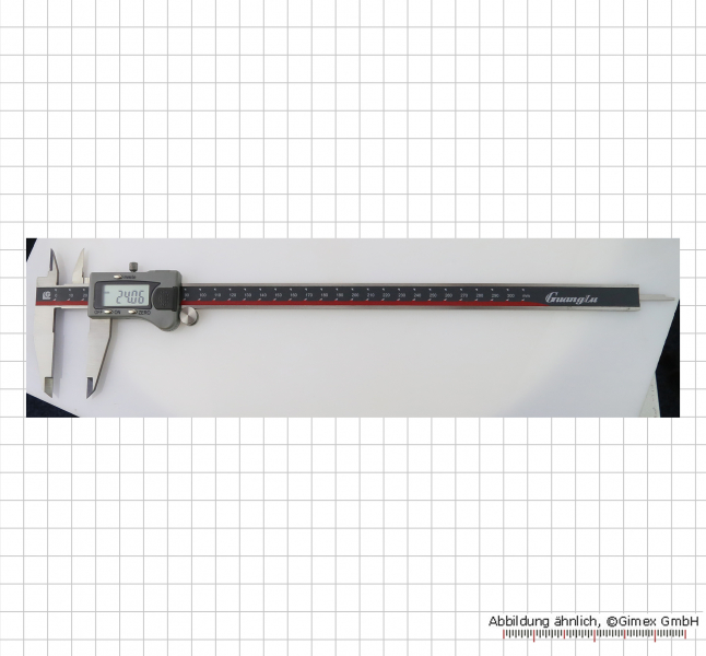 Digital calipers, with roller, 300 mm
